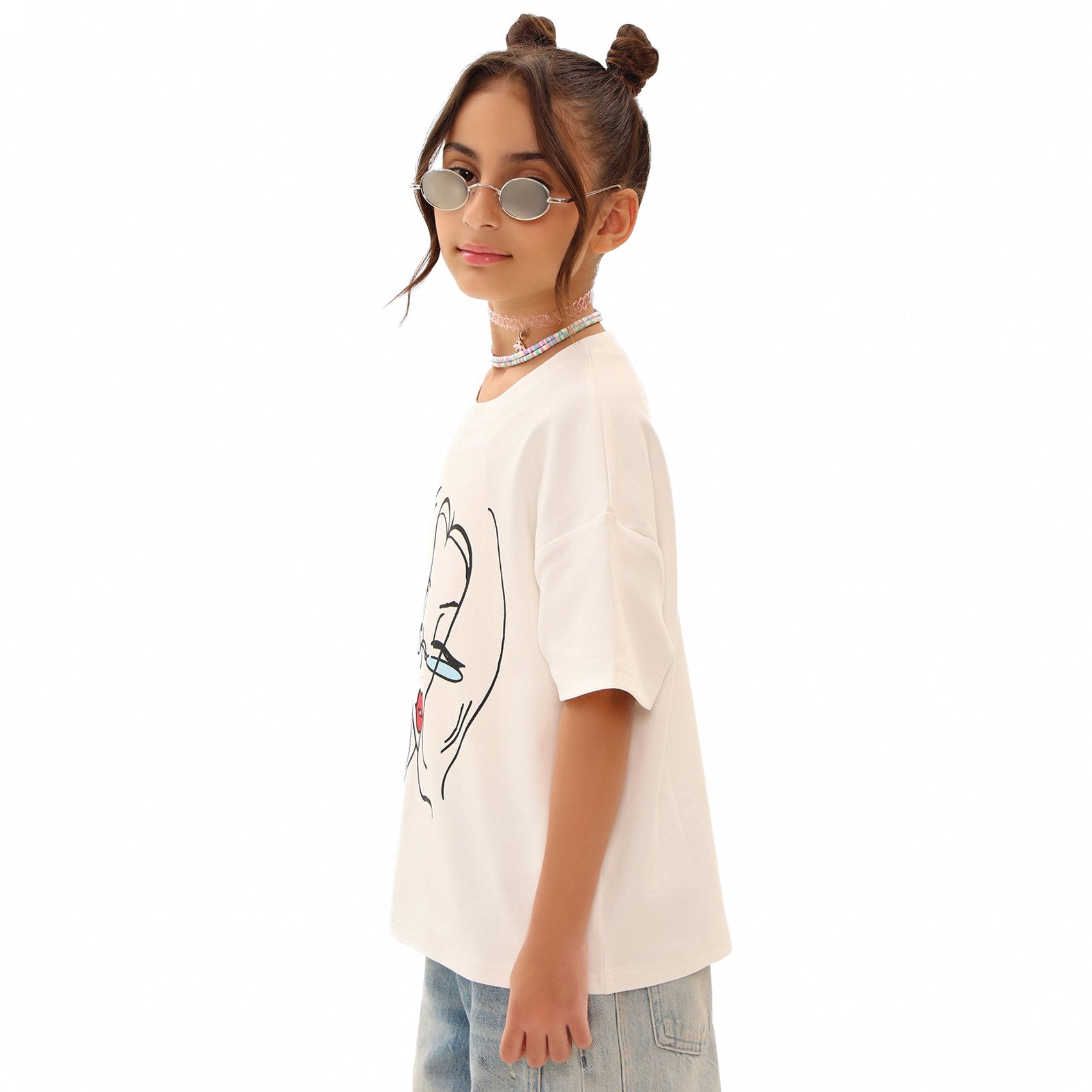 Rouge Line Tee by Elza